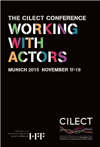 Working with Actors | Cilect 1 Sponsors
