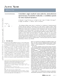 Coincident Angle-Resolved State-Selective Photoelectron Spectroscopy of Acetylene Molecules: a Candidate System for Time-Resolved Dynamics