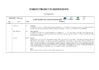 FAOSTAT-Forestry Definitions