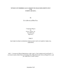 Interstate Fisheries Management Program Implementation for North Carolina