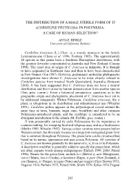 Cordyline Fruticosa) in Polynesia: a Case of Human Selection?