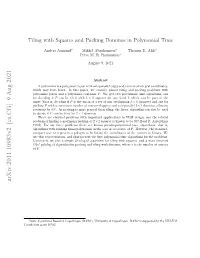 Tiling with Squares and Packing Dominos in Polynomial Time