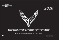 2020 Chevrolet Corvette Infotainment System Guide