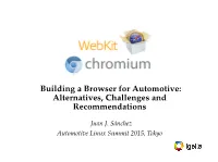 Building a Browser for Automotive: Alternatives, Challenges and Recommendations