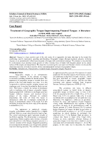 Case Report Treatment of Geographic Tongue