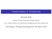 Computeralgebra & Visualisierung