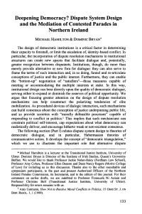 Dispute System Design and the Mediation of Contested Parades in Northern Ireland