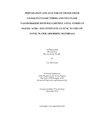 Preparation and Analysis of Crosslinked