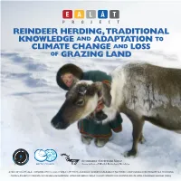 Reindeer Herding, Traditional Knowledge and Adaptation to Climate Change and Loss of Grazing Land