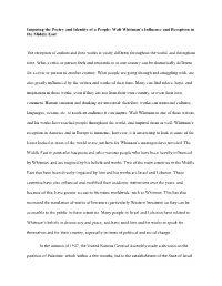 Walt Whitman's Influence and Reception in The