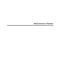Ablecommerce 7 Features
