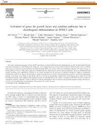 Activation of Genes for Growth Factor and Cytokine Pathways Late In