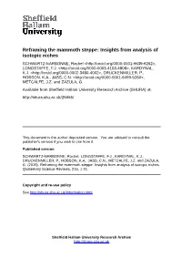 Reframing the Mammoth Steppe
