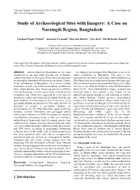 Study of Archaeological Sites with Imagery: a Case on Narsingdi Region, Bangladesh