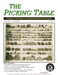 The Picking Table Volume 50, No. 1