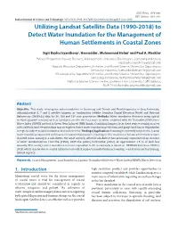 Utilizing Landsat Satellite Data (1990-2018) to Detect Water Inundation for the Management of Human Settlements in Coastal Zones