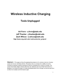 Wireless Inductive Charging