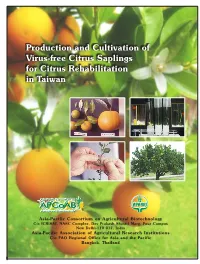 4. Establishment of Virus-Free Citrus Nursery System
