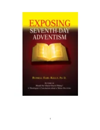 Exposing Seventh-Day Adventism