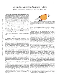 Geometric-Algebra Adaptive Filters Wilder B