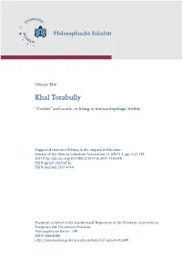 Khal Torabully. “Coolies” and Corals, Or Living in Transarchipelagic Worlds