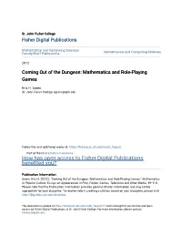 Mathematics and Role-Playing Games