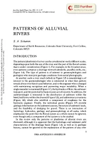 Patterns of Alluvial Rivers