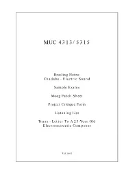 Muc 4313/5315