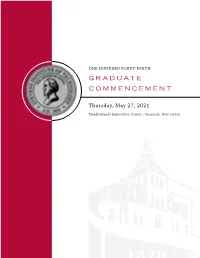 Stevens 2021 Graduate Commencement Program