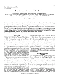 Target Tracking During Venom 'Spitting' by Cobras