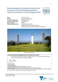 Ed Recommendation Template