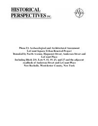 Phase IA Archaeological and Architectural Assessment Lecount
