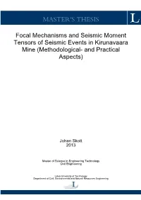 4. Seismic Moment Tensor