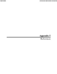 Appendix 5 References Robb Trend Project Appendix 5 – References