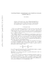 Arxiv:1901.04605V3 [Math.DG] 22 Jul 2019 Clrcraue( Curvature Scalar Pr2,Pr2,Pr3,I ( If Per03], Per02b, [Per02a, Etoa Uvtrs Opeemetric Complete a Curvatures