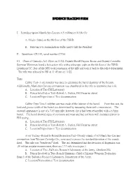 EVIDENCE TRACKING FORM I. Item/Description-Mannlicher