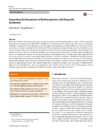 Expanding the Boundaries of Biotherapeutics with Bispecific