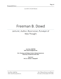 Freeman B. Dowd