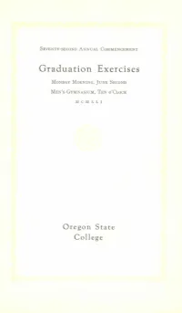 Graduation Exercises