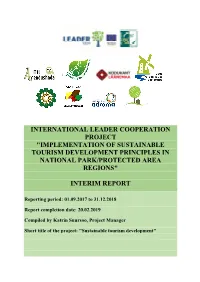 Implementation of Sustainable Tourism Development Principles in National Park/Protected Area Regions"