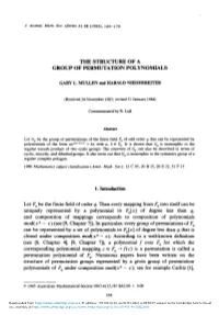 The Structure of a Group of Permutation Polynomials