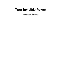 Your Invisible Power