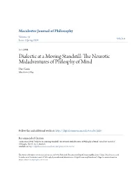 Dialectic at a Moving Standstill: the Neurotic Midadventures Of