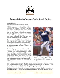 Enigmatic’ Best Definition of 1980S Decade for Sox