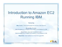 Introduction to Amazon EC2 Running IBM