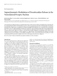 Suprachiasmatic Modulation of Noradrenaline Release in the Ventrolateral Preoptic Nucleus