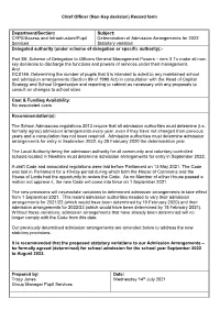 Admissions Policy 2022-2023