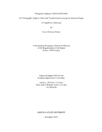 Changing Language Loyalty and Identity: an Ethnographic