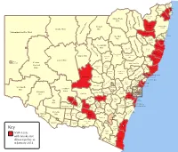 NSW Lgas with Smoke-Free Alfresco Policy As at January 2014