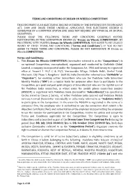 Page 1 of 22 TERMS and CONDITIONS of DREAM ON